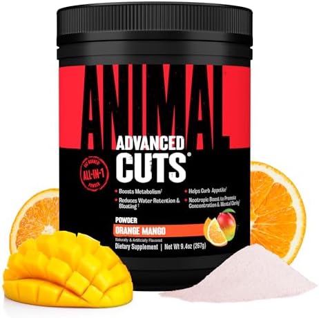 Animal Cuts Порошок для сжигания жира - Потеря веса для женщин и мужчин, поддержка метаболизма, энергии и концентрации Animal