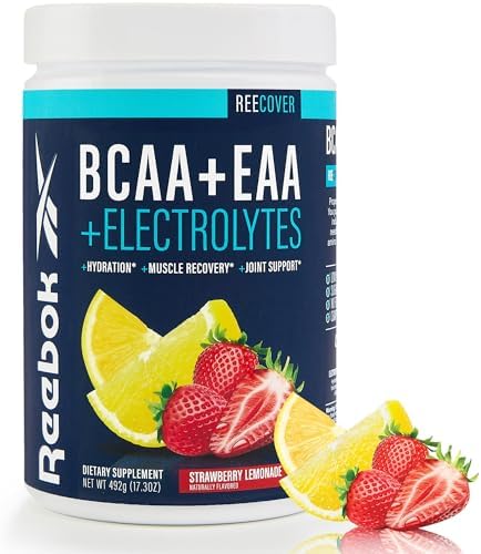 Reebok ReeCover BCAA + EAA + Electrolytes | 8g EAAs, 5g BCAAs, Hydration Matrix | Muscle Recovery, Strength | Post-Workout Support | 30 Servings (Порции) | Rocket Moon Pop Reebok