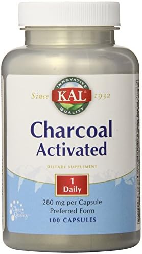 KAL Charcoal, 280 mg, 100 Capsules KAL