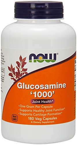 GLUCOSAMINE, 1000 mg, 180 Caps by Now Foods (Pack of 2) NOW Foods