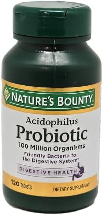 Nature's Bounty Probiotic Acidophilus Tablets (Таблетки), 120 Count Nature's Bounty