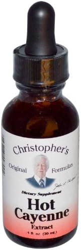 Christopher's Hot Cayenne Extract - 1 fl oz (Жидкие унции) Christopher's Original Formulas