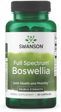 Swanson Double Strength Boswellia - Ayurvedic Herb for Joint Flexibility & Mobility Support - Boswellia Serrata Resin - (60 Capsules (Капсулы), 800mg Each) Swanson