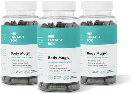 Her Fantasy Box Body Magic Chlorophyll Pill for Feminine Odor - 3 Pack Her Fantasy Box