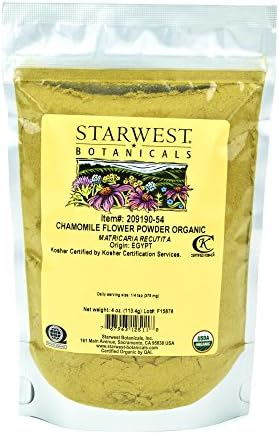 Starwest Botanicals Organic Chamomile Flower Powder (Порошок), 4 Ounces Starwest Botanicals