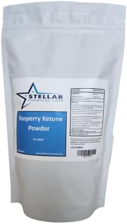 Raspberry Ketone Powder (Порошок) ~~ 500 Grams Dietary Supplement, Antioxidants Support - Pure, Gluten Free - 500mg per Serving (Порция) STELLAR CHEMICAL CORP