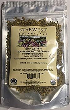 Organic Goldenseal Root C/S - 4 Oz (113 G) - Starwest Botanicals Starwest Botanicals