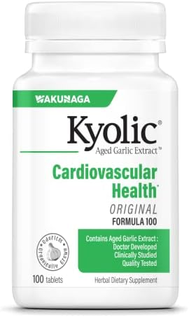 Kyolic Aged Garlic Extract Formula 100, Original Cardiovascular, 100 Capsules (Капсулы) (Packaging May Vary) Kyolic