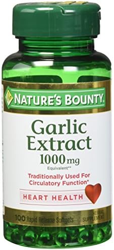 Nature's Bounty Garlic Extract 1000 mg,100 Count (Pack of 4) Nature's Bounty