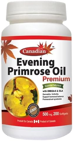 Evening Primrose Oil Omega-6 & GLA 500mg 200Softgels Nutridom