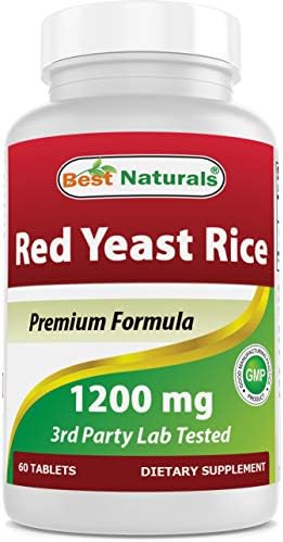 Best Naturals Red Yeast Rice 1200 Mg 60 Tablets (Таблетки) (Citrinin Free) Best Naturals