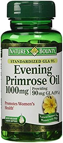 Nature's Bounty Evening Primrose Oil, 90mg, 60 Softgels (Мягкие капсулы) (Pack of 3) Nature's Bounty