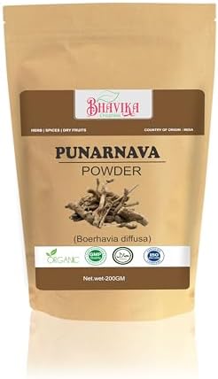 Organic Punarnava Powder (Порошок), 200GM (6.9 oz (Унции)) Bhavika Creation