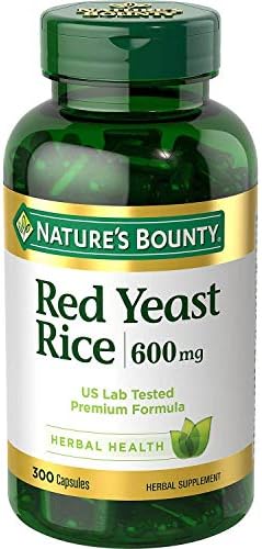 Nature's Bounty Red Yeast Rice 600 mg Capsules (Капсулы) 250 ea (Pack of 2) Nature's Bounty