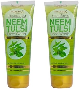 patanjali Neem Tulsi Face Wash 100gm / 3.52 fl oz - Pack of 2 Patanjali