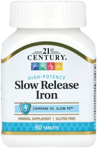 21st Century Slow Release Iron Tablets (Таблетки), 60 Count 21st Century