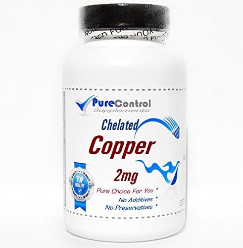 Chelated Copper 2mg // 100 Capsules (Капсулы) // Pure // by PureControl Supplements PureControl Supplements