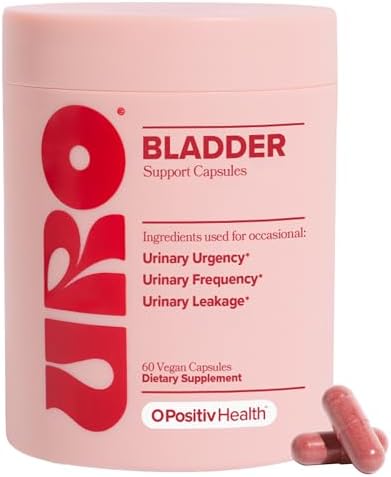 O Positiv URO Bladder Control Supplement for Urinary Urgency, Urinary Frequency, Urinary Leakage with Pumpkin Seed Extract, Soy Germ Extract, Saw Palmetto, 30 Servings (Порции) (Pack of 1) O Positiv