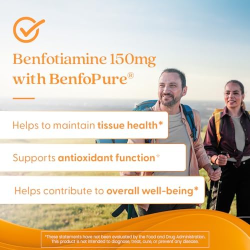 Doctor's Best Benfotiamine 300 with BenfoPure, Helps Maintain Healthy Glucose Metabolism, Non-GMO, Vegan, Gluten Free, Soy Free, 300 mg, 60 Veggie Caps Doctor's Best