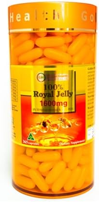 Royal Jelly 1600mg 365 Capsules (Капсулы) 6% 10-HDA Australian Made Golden Health