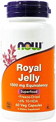 Royal Jelly 1500mg 60 Capsules (Капсулы) (Pack of 2) NOW Foods