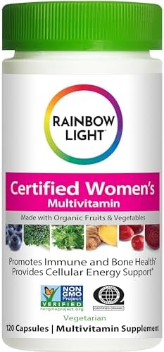 Rainbow Light Certified Womens Multivitamin, Multivitamin Supplement, 120 Caps (Pack May Vary) Rainbow Light