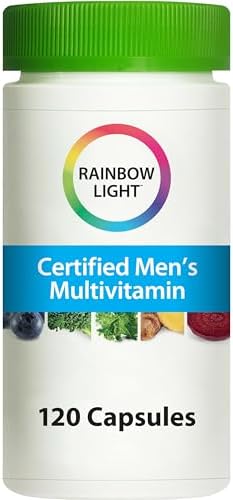 Rainbow Light Multivitamin for Men, Vitamin C, D & Zinc, Probiotics, Men's Multivitamin Provides High Potency Immune, Heart, & Liver Support, Non-GMO, Vegetarian, 120 Tablets (Таблетки) Rainbow Light