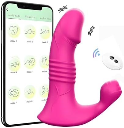 (US in Stock) Controller Vibrating Patnies with Control APP Remote Control Tools for Women，Small Wireless Toy for Adult Silent with 10 Thrusting & Vibrating Mode ，Women's Day Gift for Her DCMB053 Generic