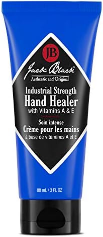 Jack Black Industrial Strength Hand Healer for Men & Women – Hand Cream for Dry Hands, Vitamins A & E, Lightweight Moisturizer Jack Black