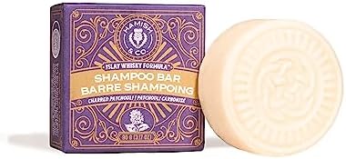 Viori Hamish & Co. Shampoo Bar - Aged Sandalwood - Shampoo for Men - Handcrafted with Scottish Islay and Whiskey Infused - Made from Natural Ingredients - Sulfate, Paraben, Cruelty, and Plastic-Free Viori