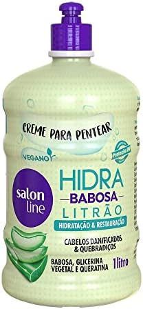 Salon Line Hidra Babosa Litrao Creme Para Pentear 1 Liter (Creme - 1 Liter) Salon Line