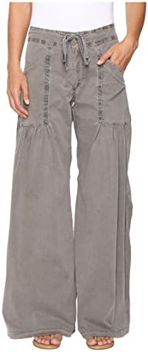 Женские Повседневные брюки XCVI Willowy Wide Leg Stretch Poplin Pant XCVI