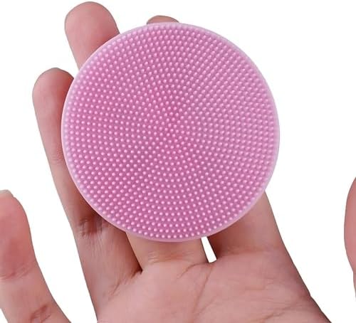 RaxTup® Pack x2 Silicone Face Scrubbers Exfoliator Brush-Facial Cleansing Brush Blackhead Scrubber Exfoliating, Precision Pore Cleansing pad Acne Blackheads Removing-Easy to Clean, Lather Nicely raxtup