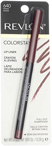 Revlon ColorStay Lipliner with SoftFlex, Raisin 640, 0.01 Ounce Revlon