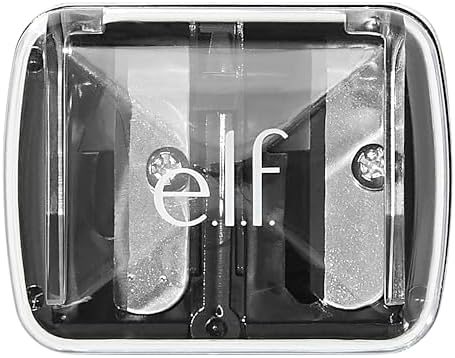 e.l.f., Dual-Pencil Sharpener, Convenient, Essential Tool, Sharpens, Easy To Clean, Travel-Friendly, Compact, Includes Bonus Small Sharpener E.l.f.