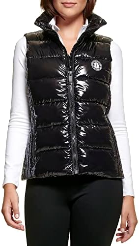 DKNY Women's Super Wet Cire Puffer Vest DKNY