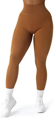 Женские Леггинсы SUUKSESS Ribbed Seamless High Waisted для тренировок и йоги SUUKSESS