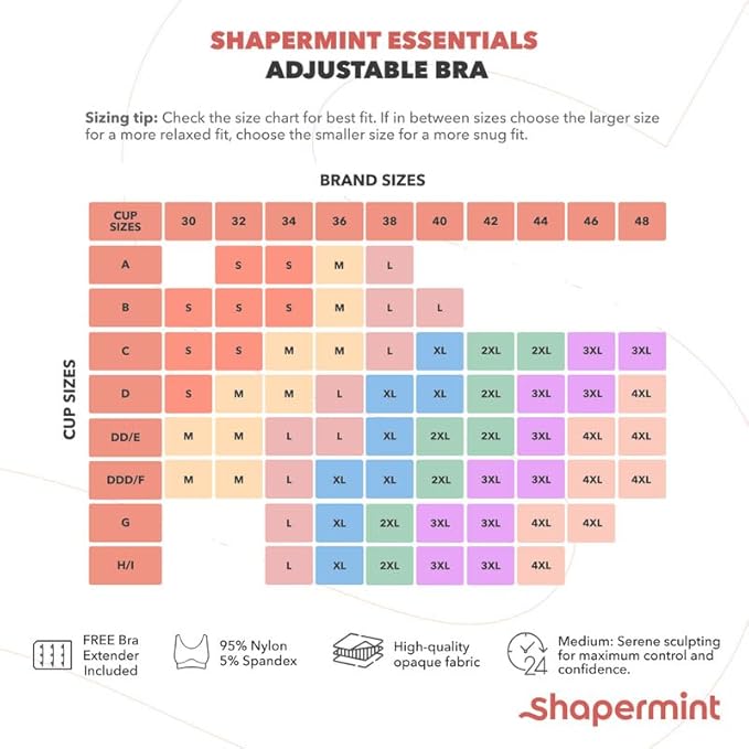 Бюстгальтер SHAPERMINT без проволок с поддержкой - Регулируемый комфортный бра Shapermint