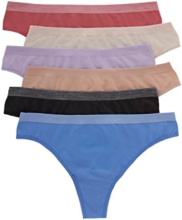 Hanes Pack, ComfortFlex Fit Panties, Seamless Underwear for Women, 6-Pack, Assorted Colors, Large Hanes