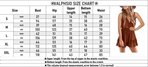 Женский Комбинезон Valphsio V-образным Вырезом Valphsio