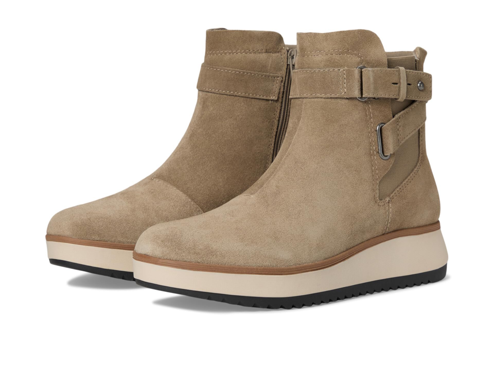 Женские ботинки Clarks Zylah Faye с ремешком и платформенной подошвой Clarks