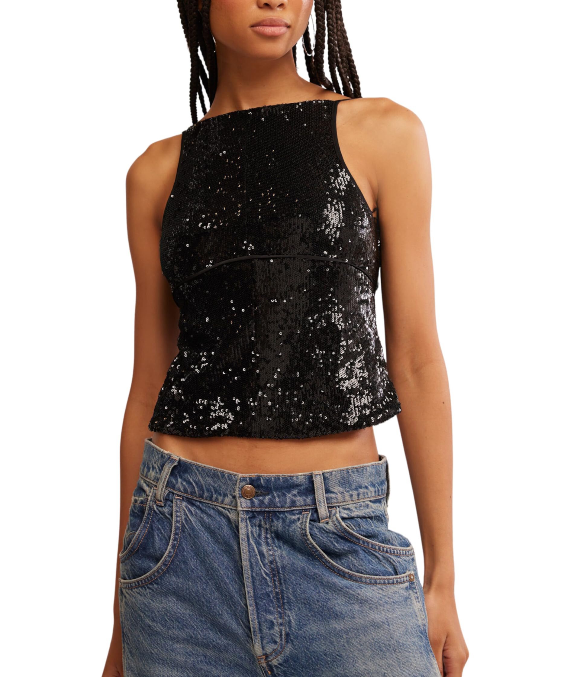 Женская Майка Free People James Sequin Tank Free People