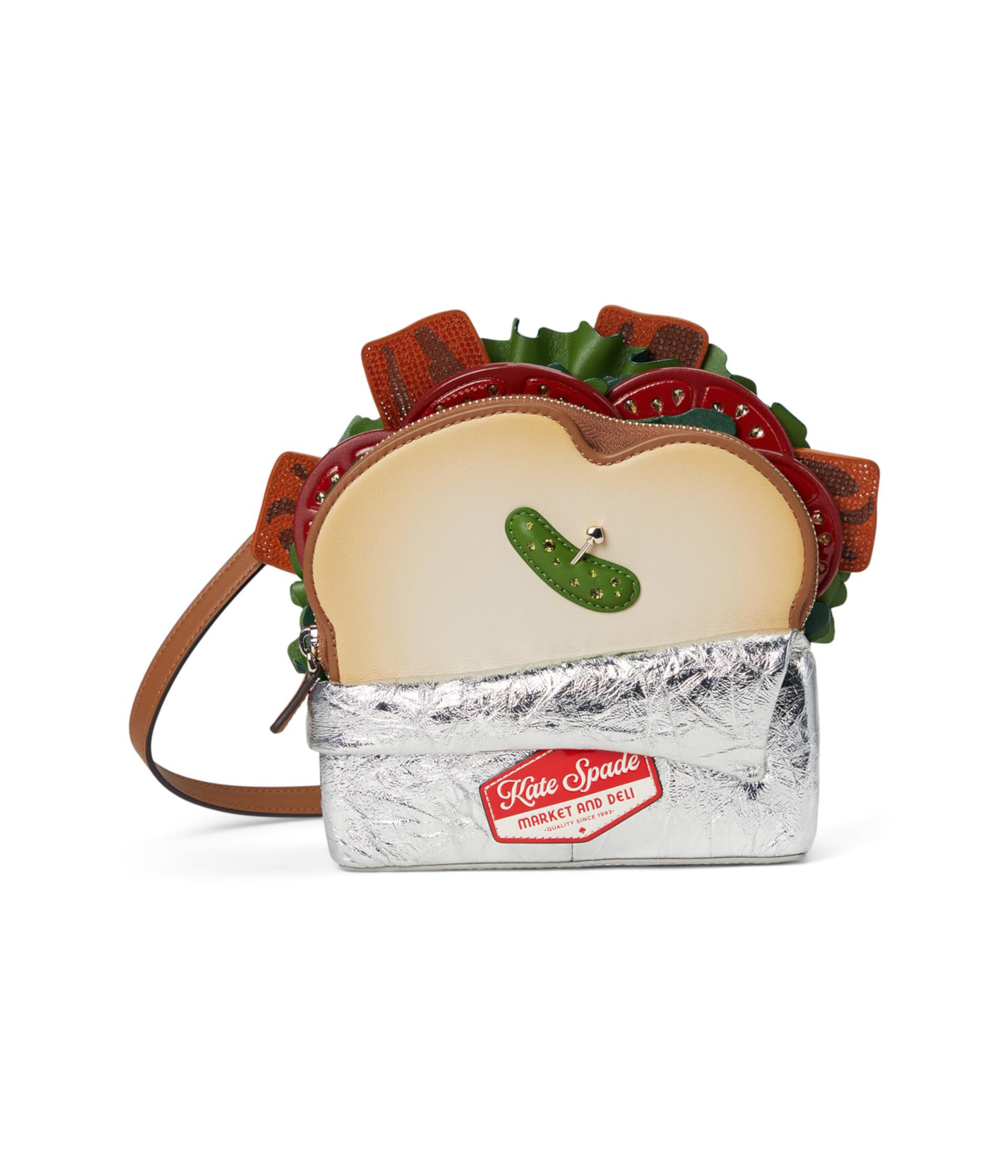 Сумка кросс-боди Kate Spade New York Glamwich Embellished Leather 3D Sandwich Kate Spade New York