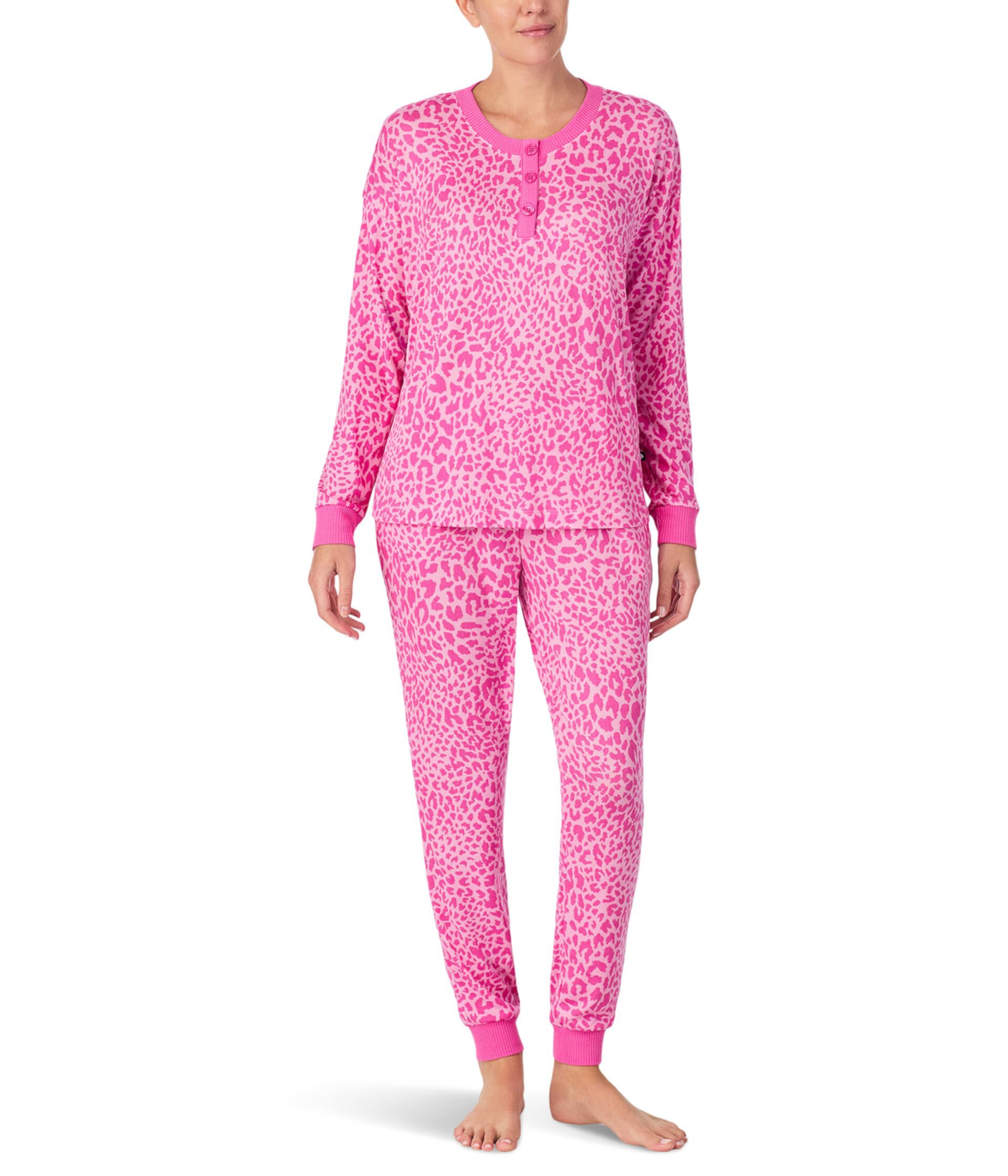 Женская Пижама Kate Spade New York Long Sleeve Sweater Knit Jogger PJ Set Kate Spade New York