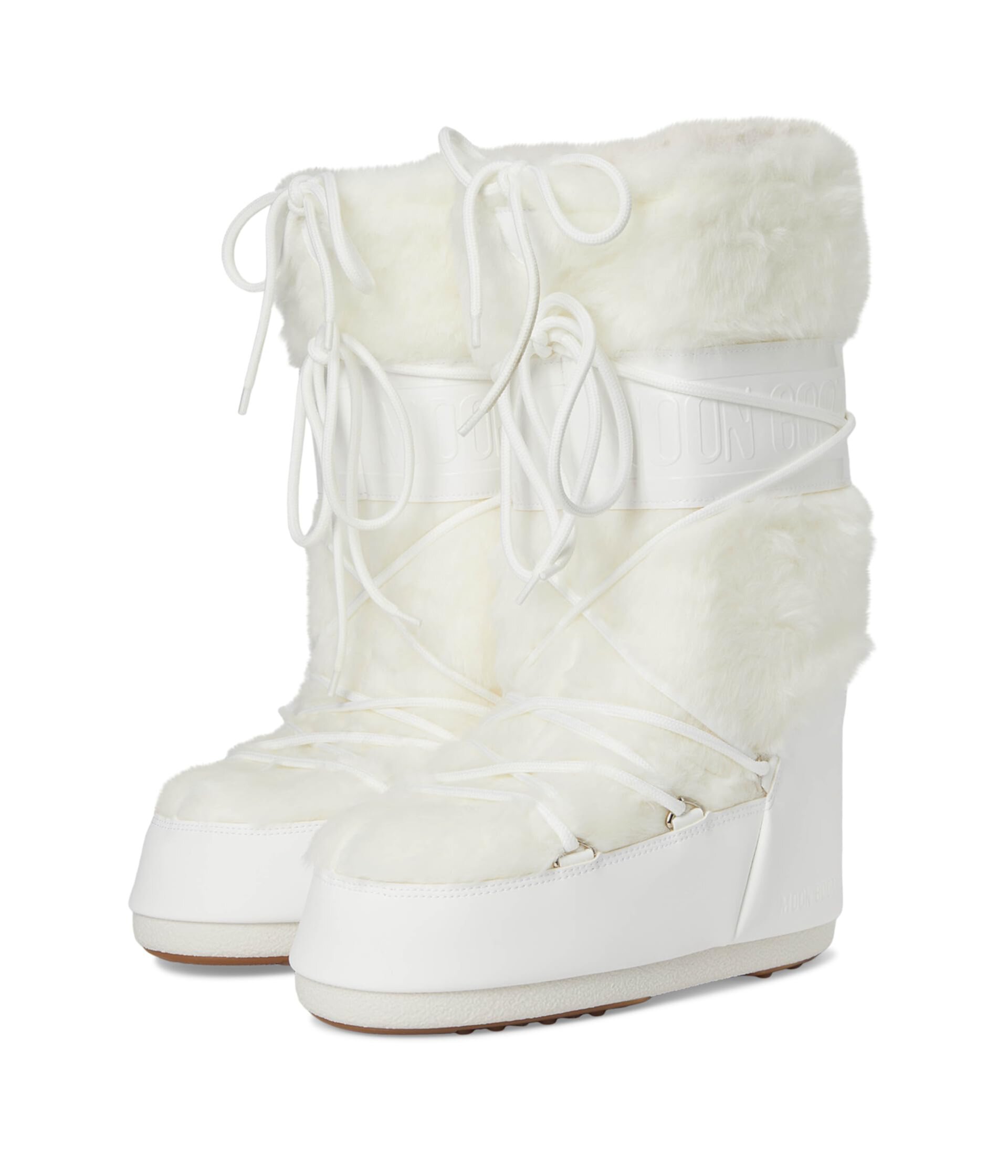 Универсальные Ботинки на шнуровке MOON BOOT Icon Faux Fur MOON BOOT