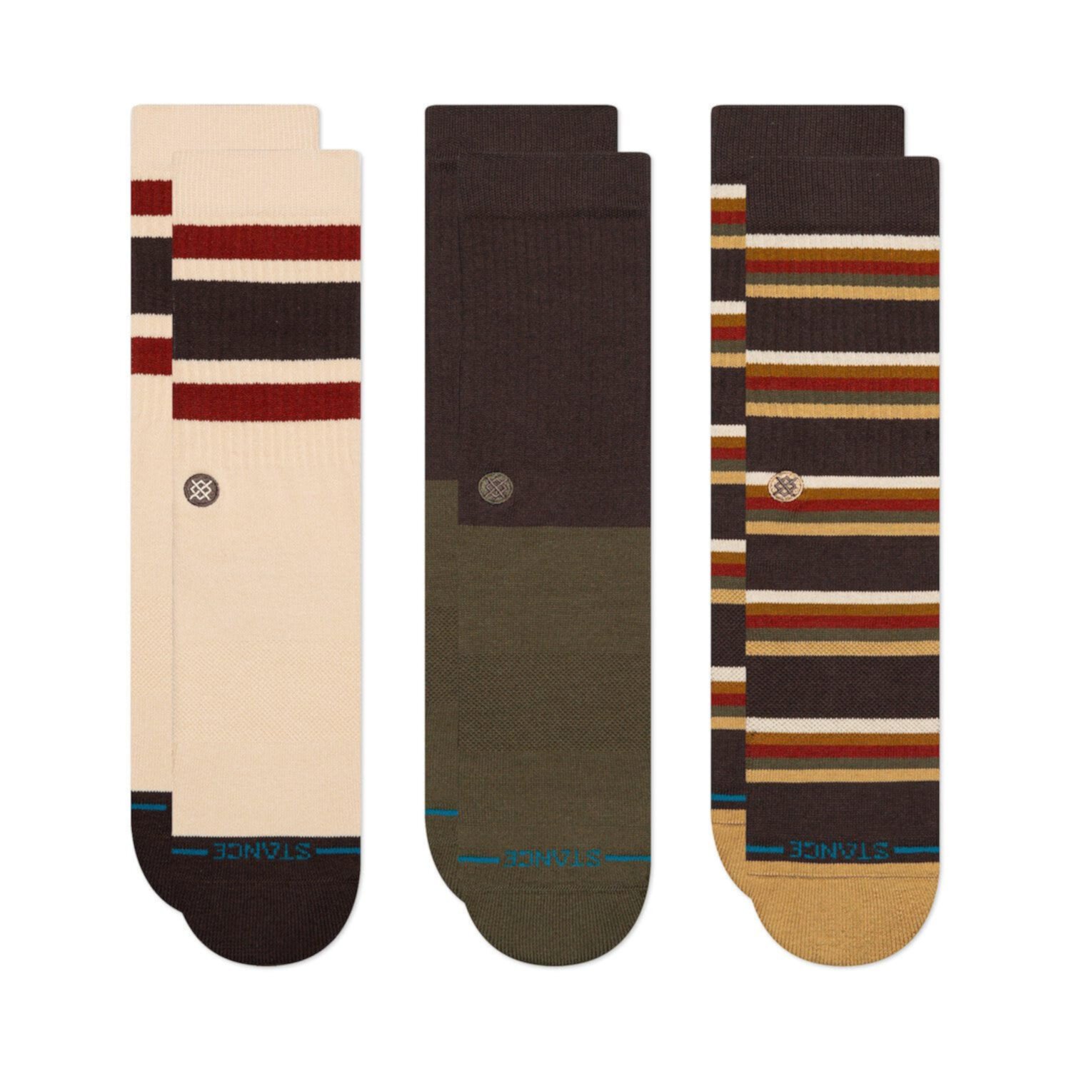 Унисекс Носки Stance Mill House 3 Pack Crew Stance