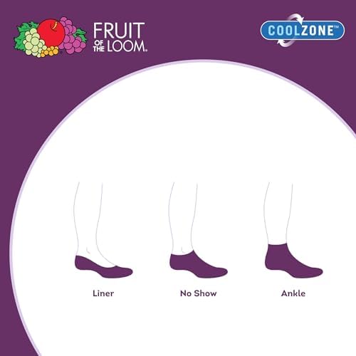 Женские Носки Fruit of The Loom Coolzone Короткие (6 штук) Fruit of The Loom