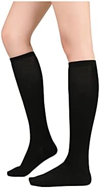 Century Star Women's Knee High Socks Athletic Thin Stripes Tube Socks High Stockings Outdoor Sport Socks Century Star