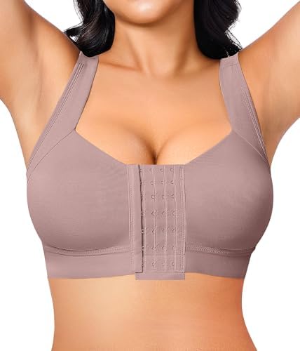 Женский Бюстгальтер BRABIC Front Closure Compression Bra для полного покрытия, без проводов BRABIC