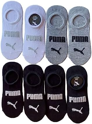 Женские Носки PUMA Sneaker Liner, 8 пар (Черные Многоцветные) PUMA